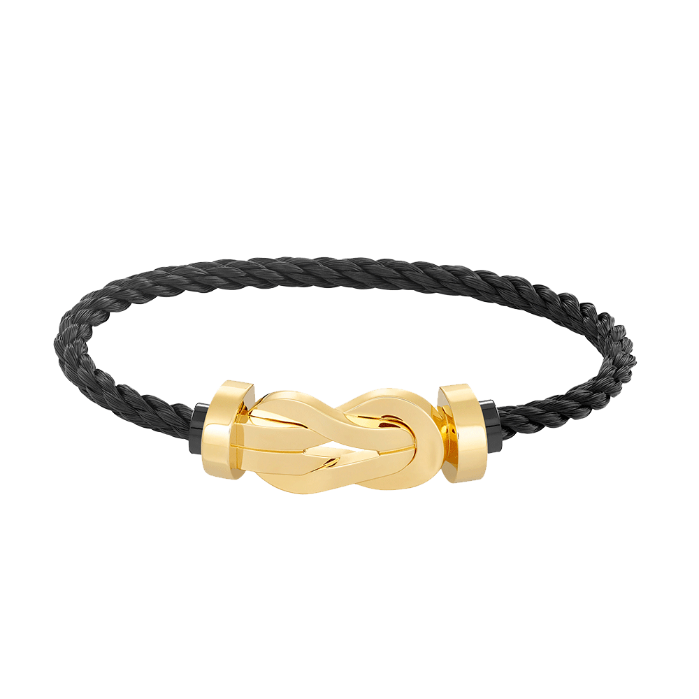 FRED CHANCE LARGE 8 FIGURE BUCKLE NO DIAMOND BRACELET GOLD