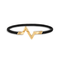 18K Louis Vuitton Volt Upside Down Play Black Bracelet