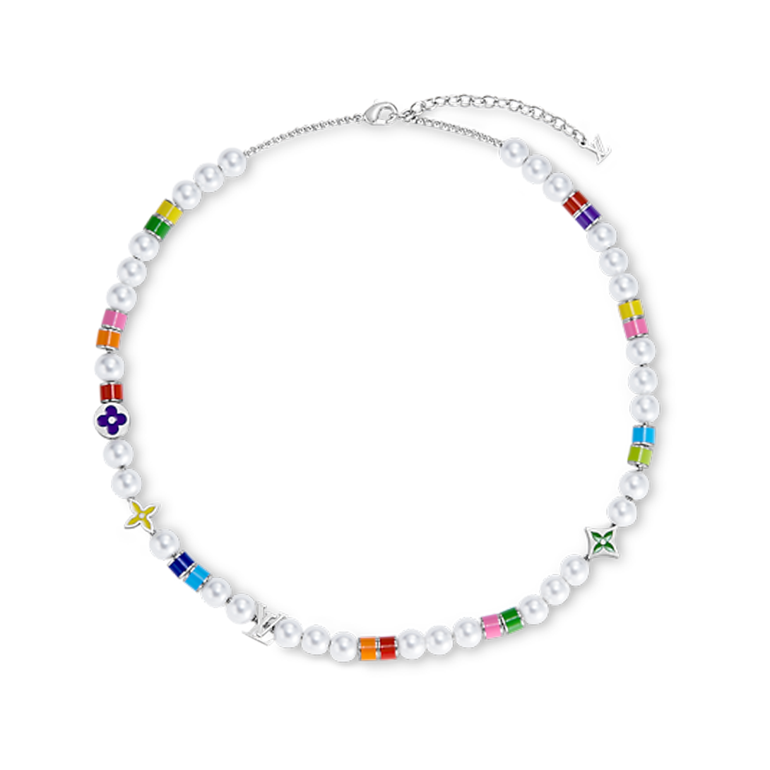 18K Louis Vuitton MNG Pearls Party Necklace