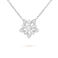 18K Lotus Openwork Pendant Necklace