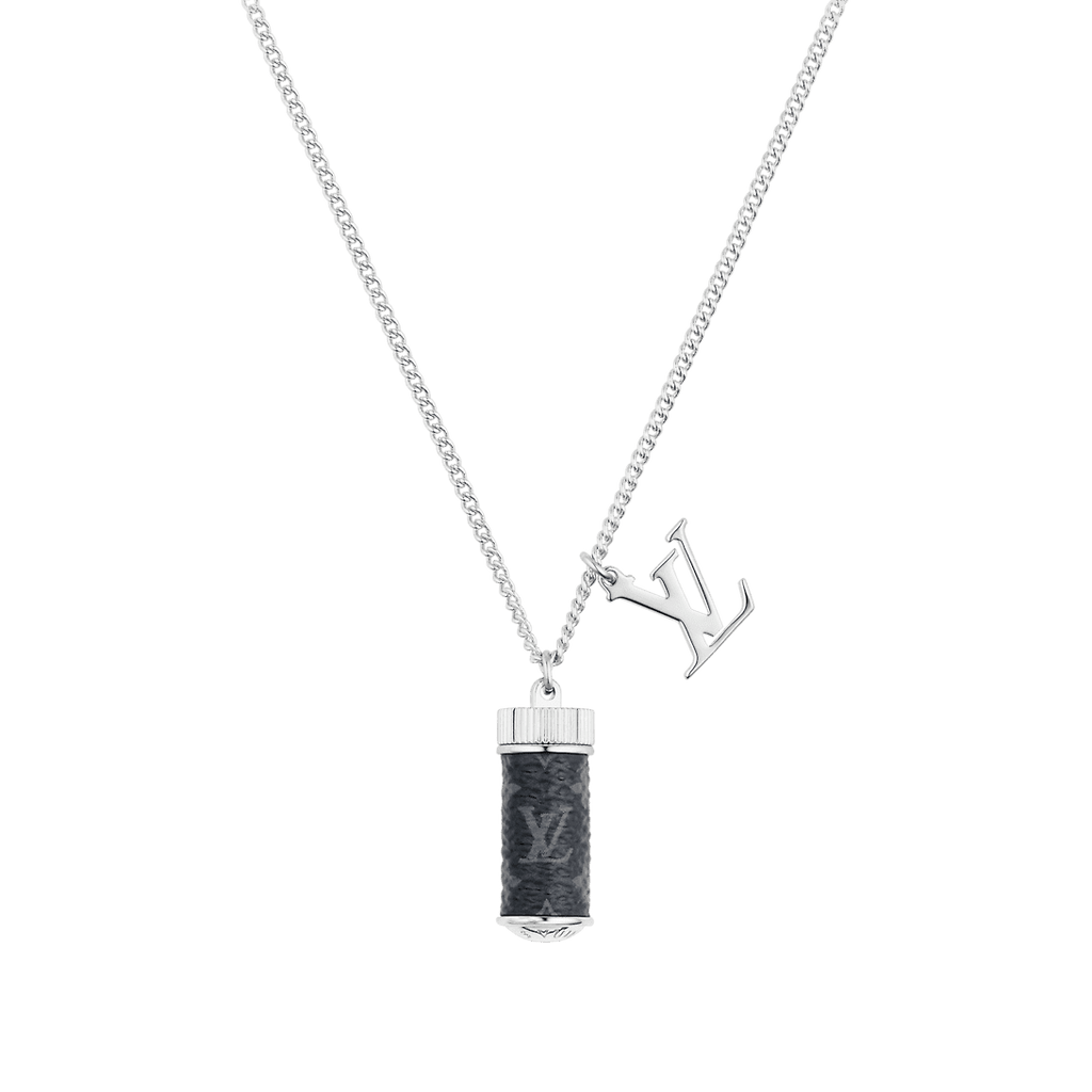 18K Louis Vuitton Monogram Eclipse Charms Necklace