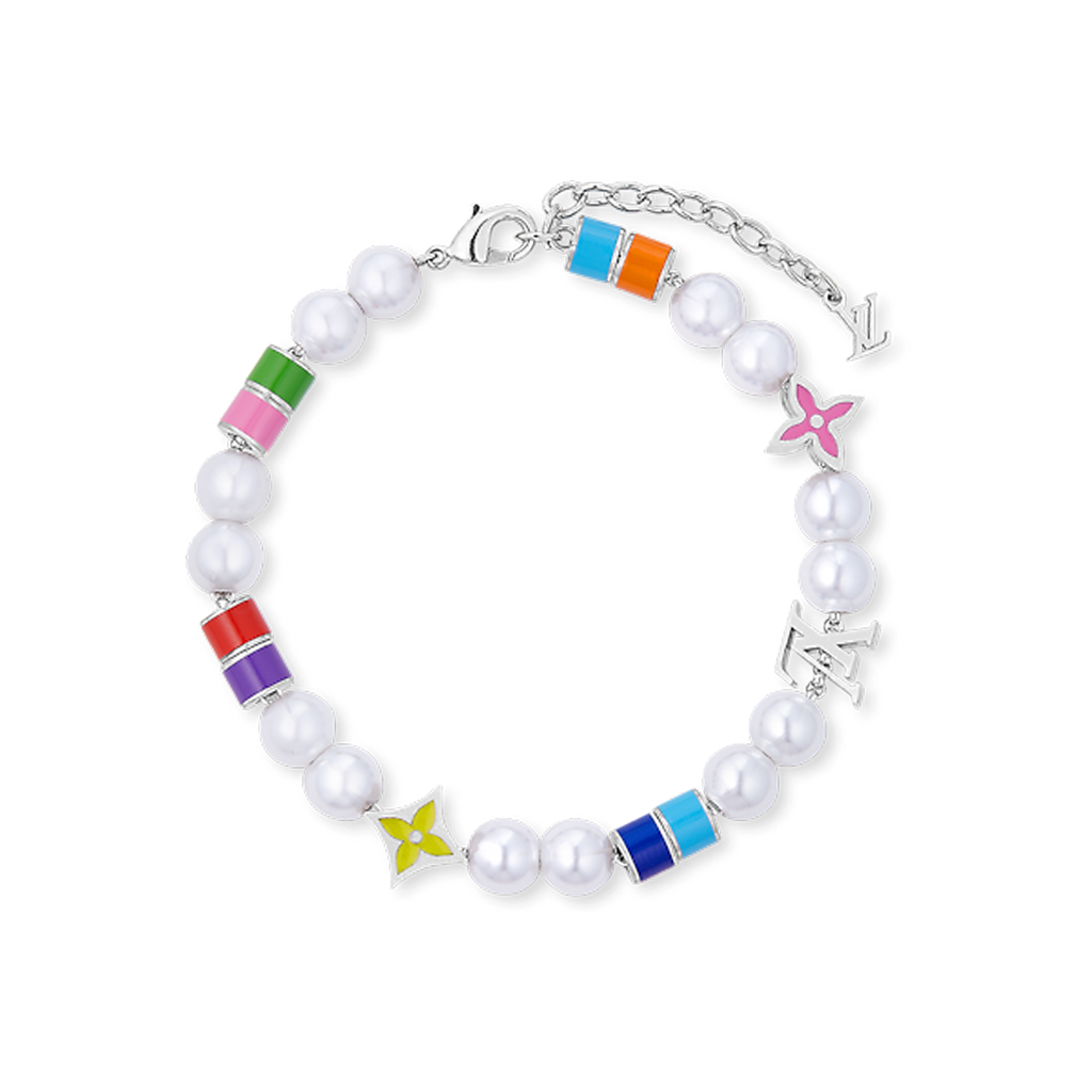 18K Louis Vuitton MNG Pearls Party Bracelet