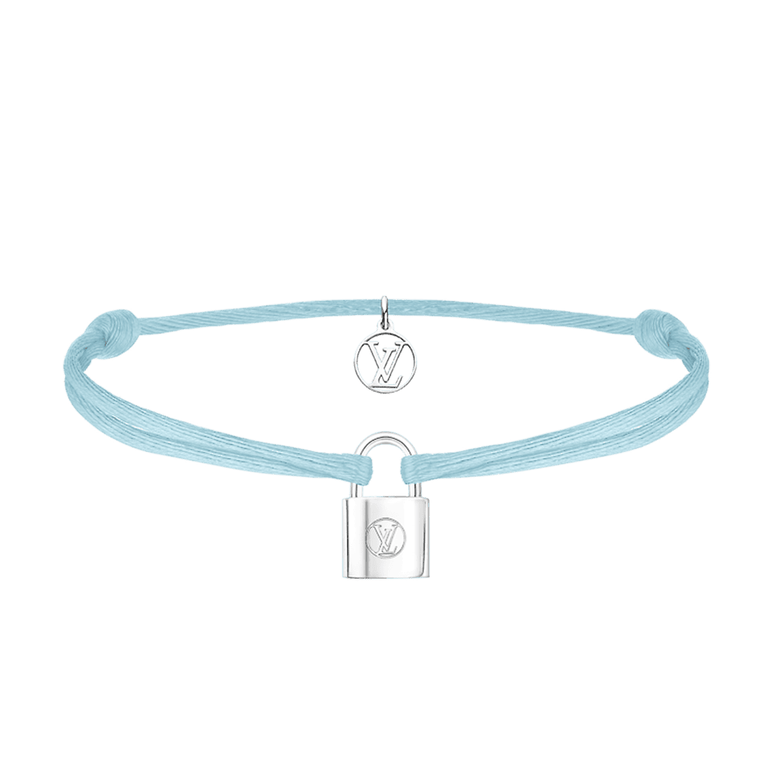 18K Louis Vuitton Silver Lockit X Virgil Abloh Bracelet