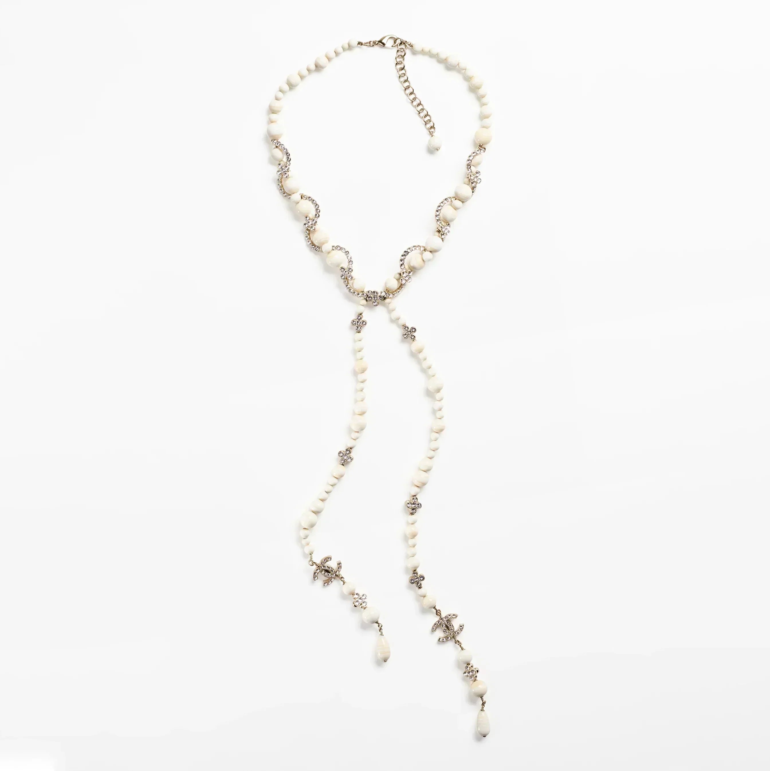 18K  Chanel Pearl Chain Necklace