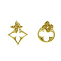 18K Louis Vuitton Flower Gram Earrings