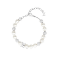 18K Louis Vuitton Monogram White Pearls Bracelet