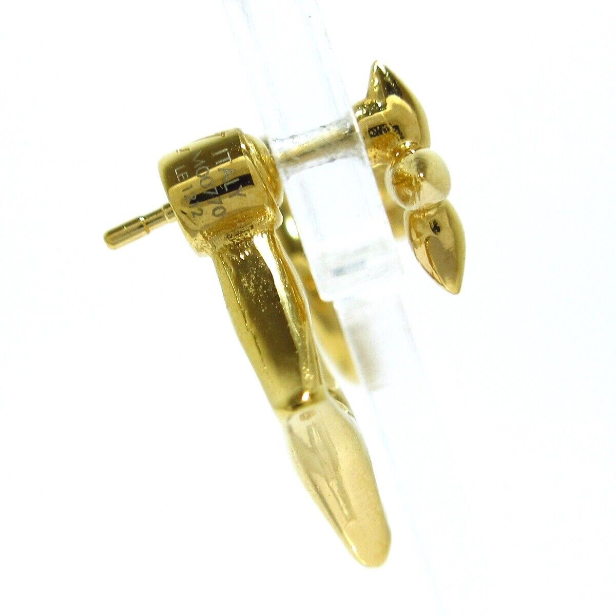 18K Louis Vuitton Flower Gram Earrings