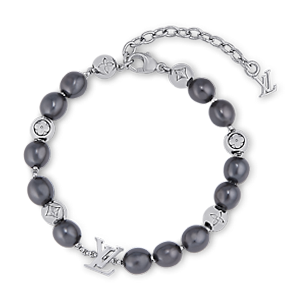18K Louis Vuitton Monogram Pearls Bracelet