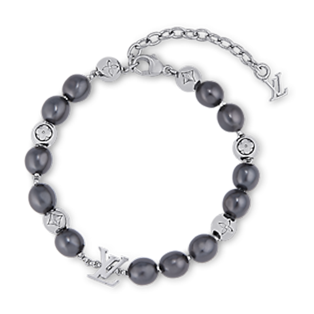 18K Louis Vuitton Monogram Pearls Bracelet