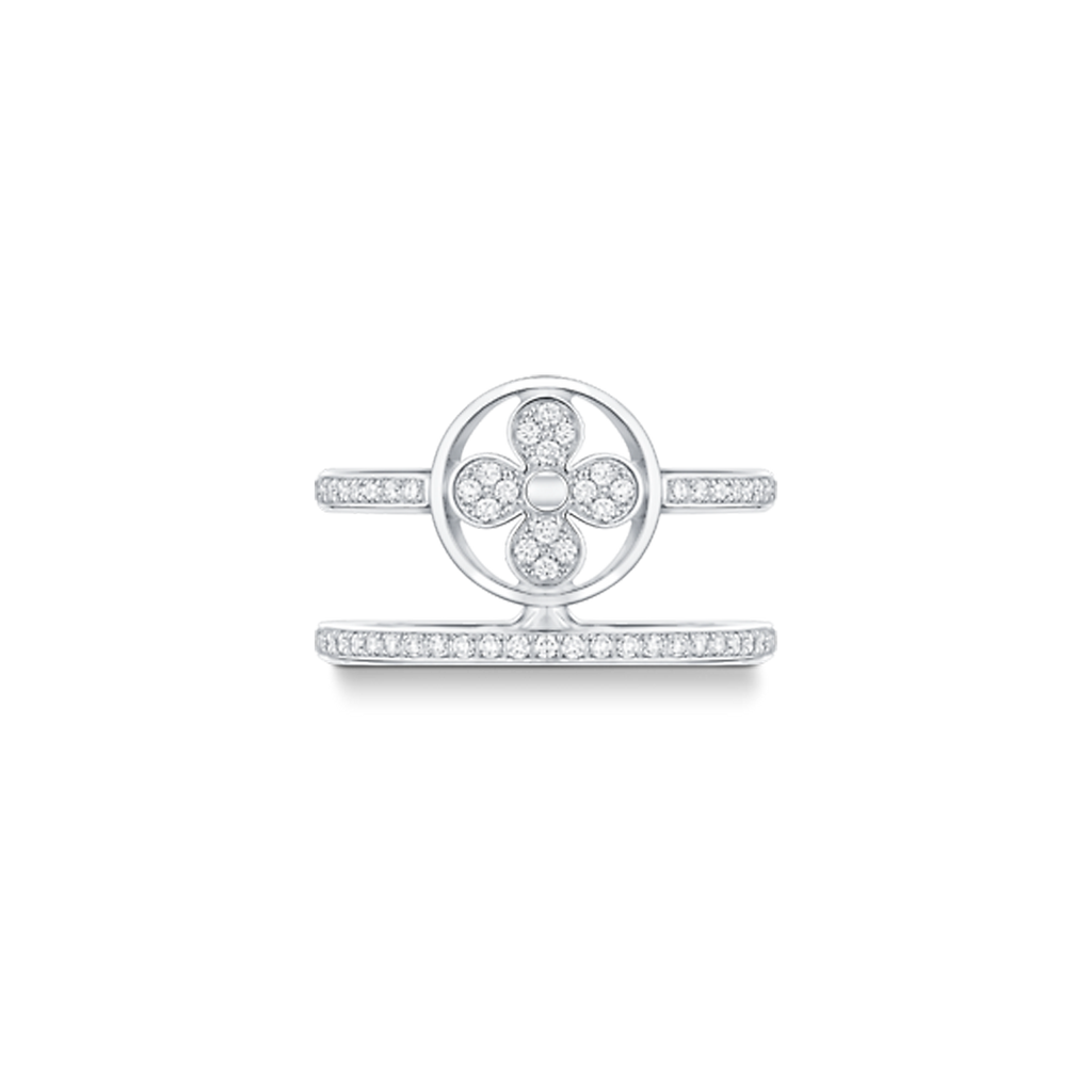 18K Louis Vuitton Idylle Blossom Two-Row Ring