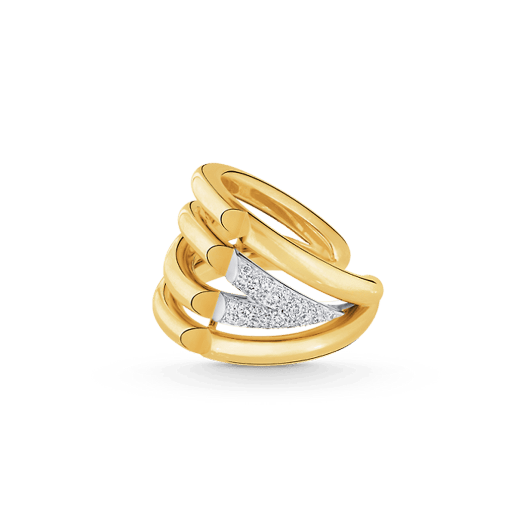 18K Louis Vuitton Volt Upside Down Diamonds Ring