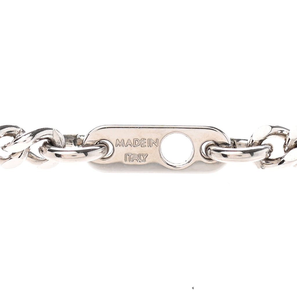 18K Louis Vuitton Monogram Lock Pendant Necklace