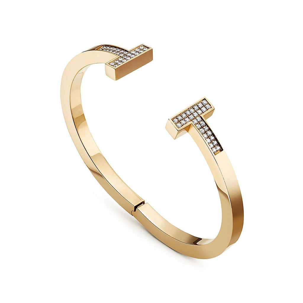 18K Tiffany Diamond Square Bracelet