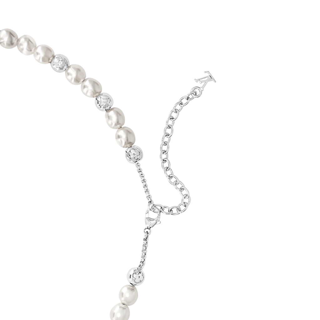 18K Louis Vuitton Monogram Pearls Necklace