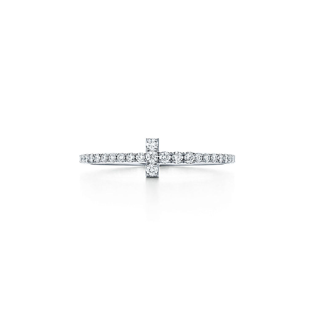 18K Tiffany Diamond Wire Ring