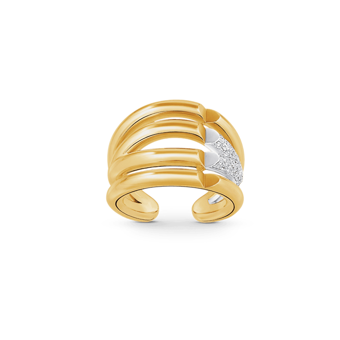 18K Louis Vuitton Volt Upside Down Diamonds Ring