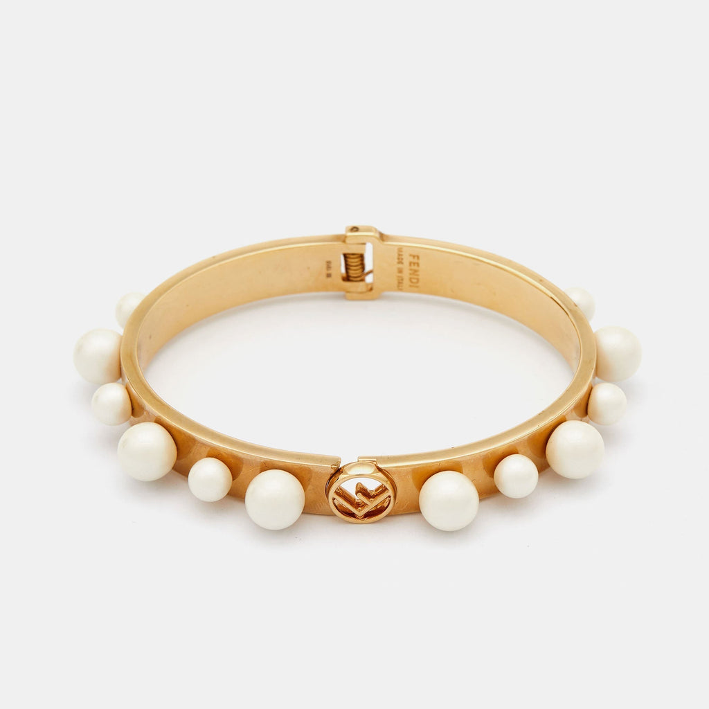 18K Fendi Pearls Bracelet