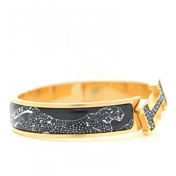 18K Guepards Clic Clac Hermes Bracelet