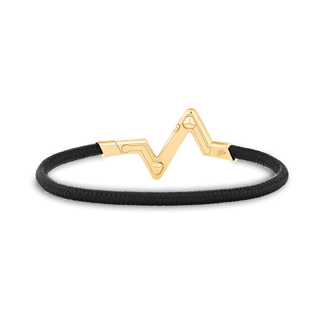 18K Louis Vuitton Volt Upside Down Play Black Bracelet
