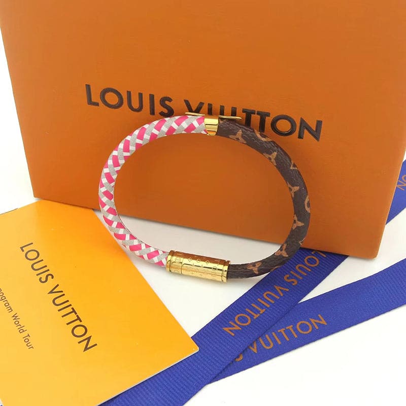 18K Louis Vuitton Daily Confidential Pink Bracelet
