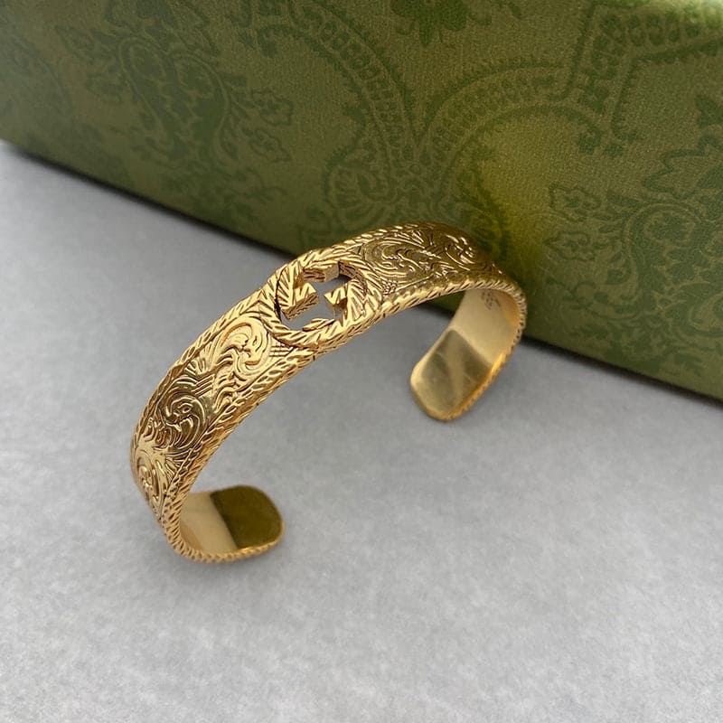 18K GucciOpen Bangle Bracelet
