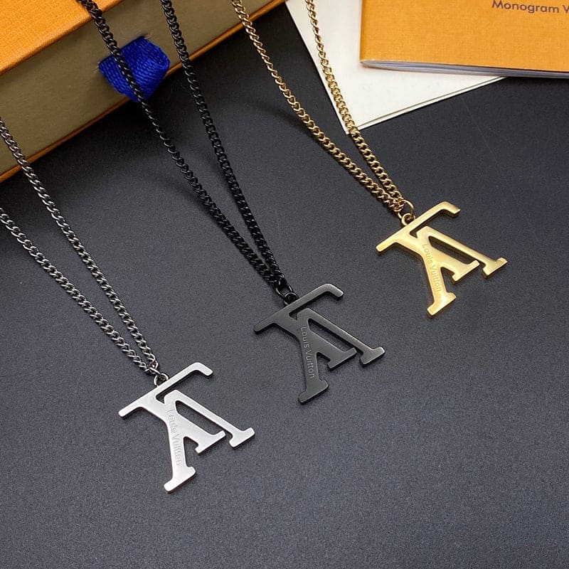 18K Louis Vuitton Upside Down Necklace
