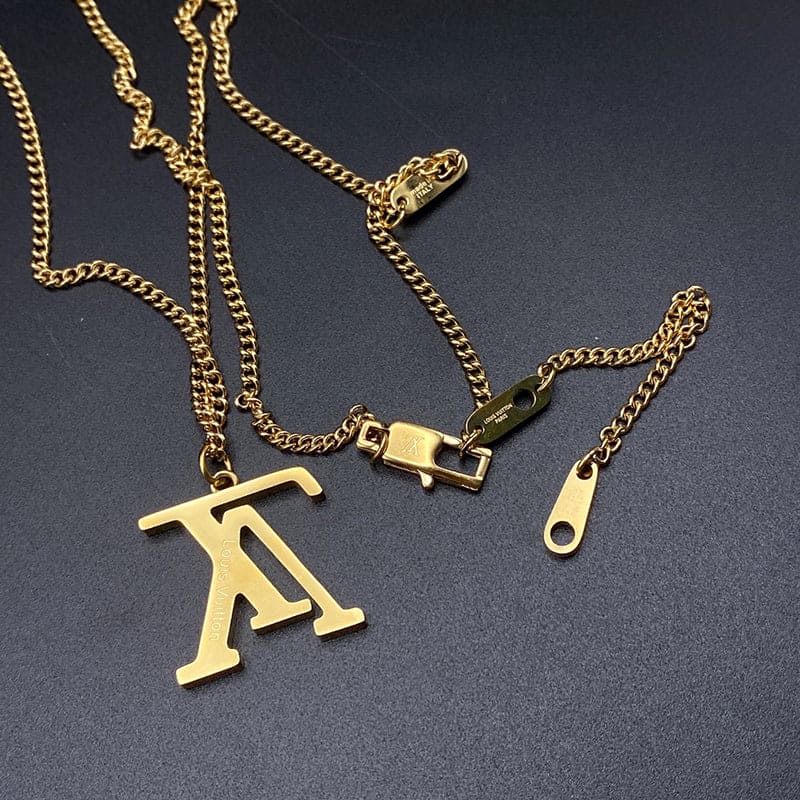 18K Louis Vuitton Upside Down Necklace