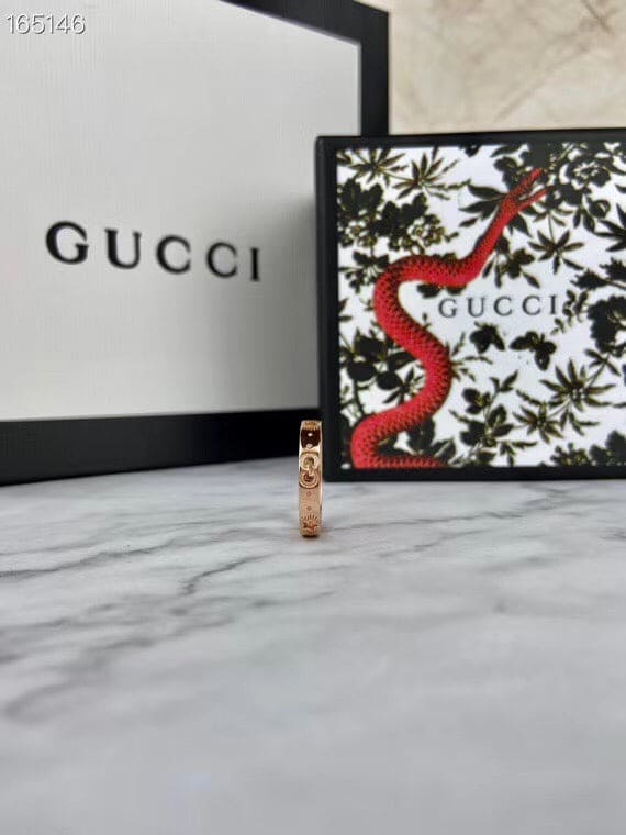 18K GucciIcon Yellow Gold Ring