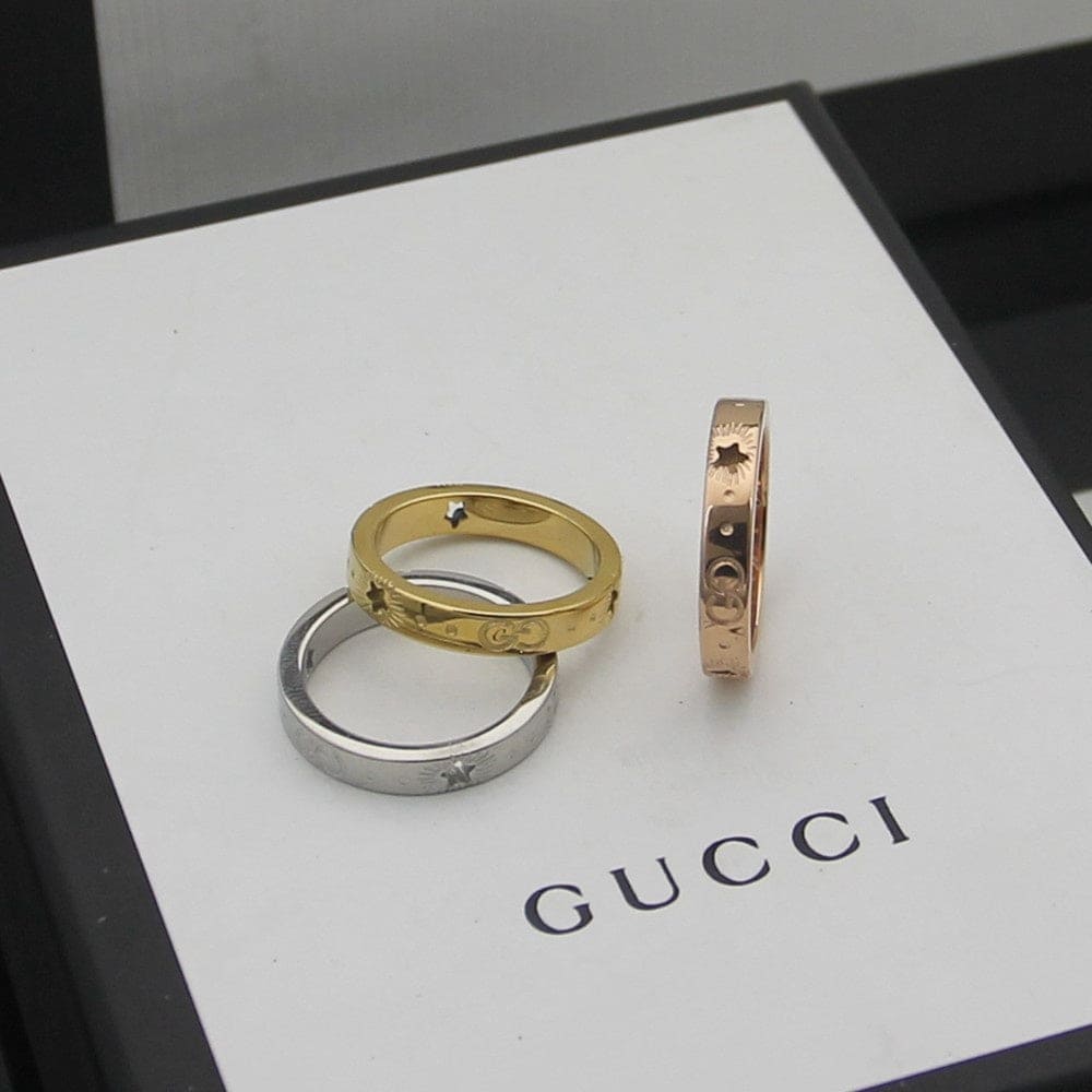 18K GucciIcon Yellow Gold Ring