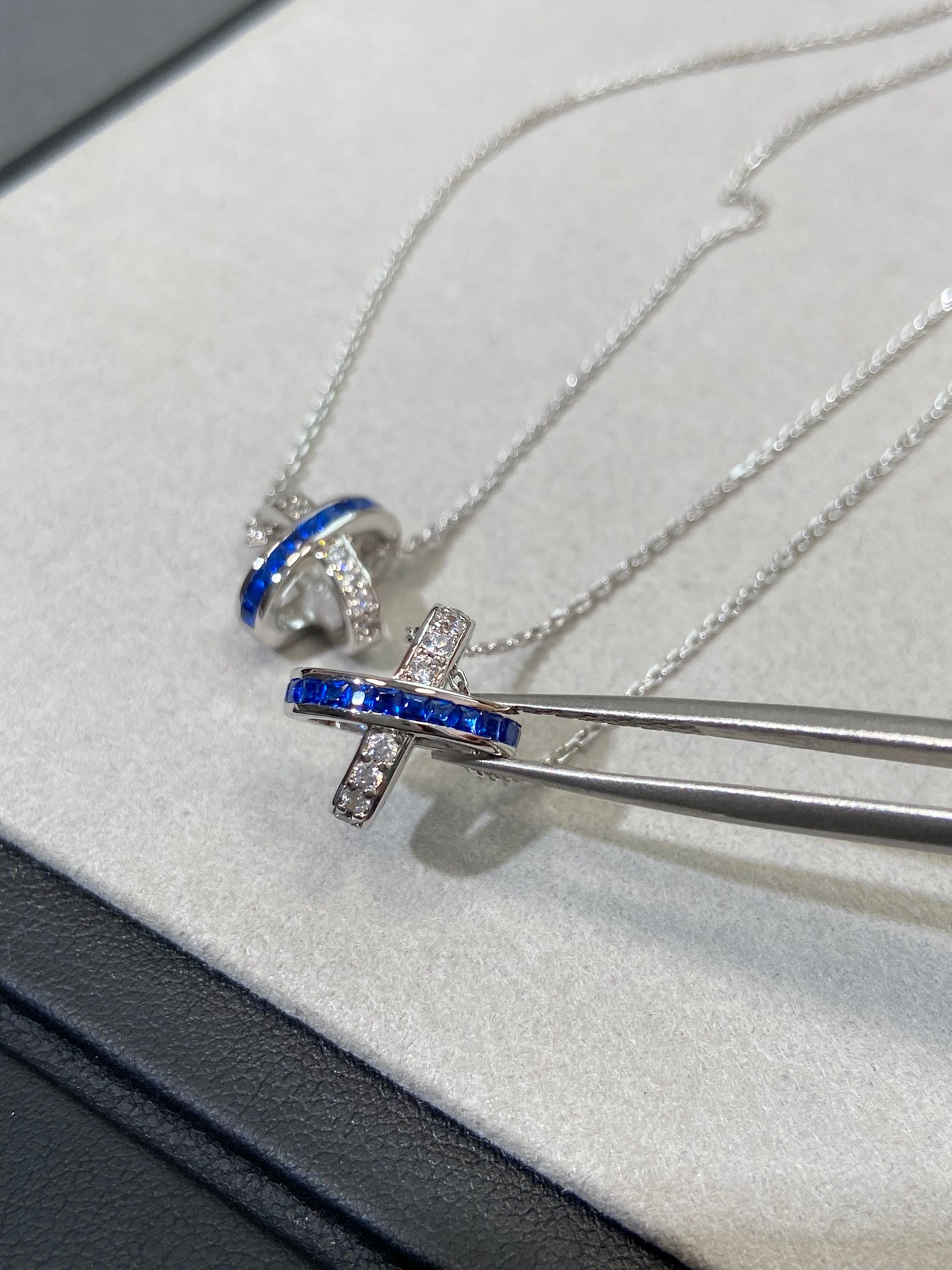 CHAUMET LIENS DIAMOND SILVER NECKLACE