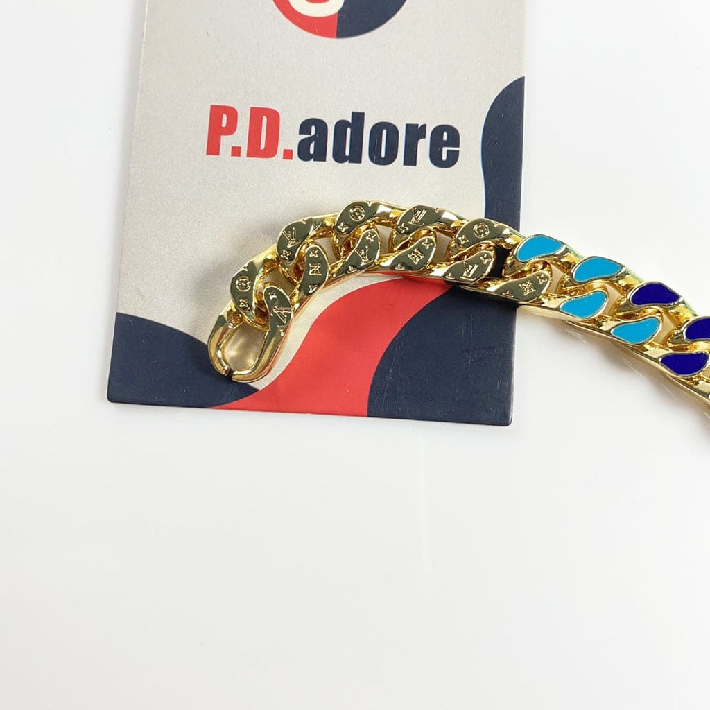 18K Louis Vuitton NBA Chain Links Bracelet