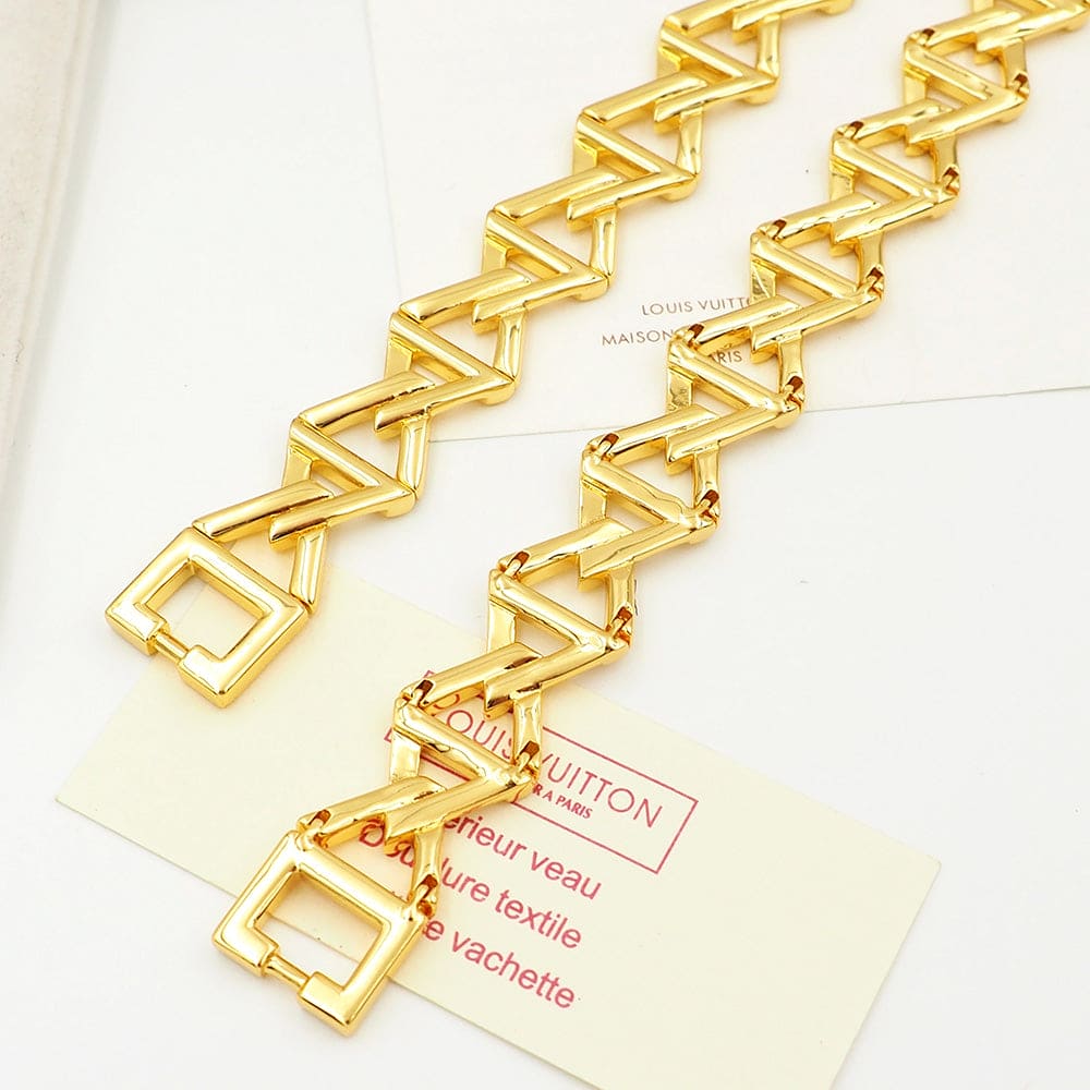18K Louis Vuitton Volt Curb Chain Large Bracelet