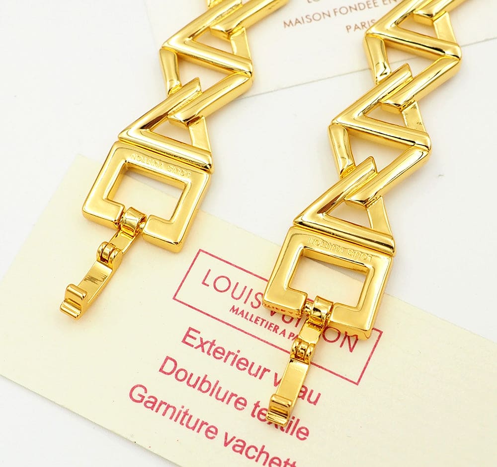 18K Louis Vuitton Volt Curb Chain Large Bracelet
