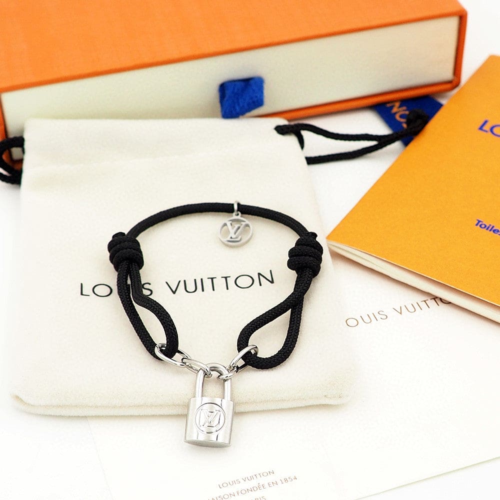 18K Louis Vuitton Silver Lockit X Virgil Abloh Bracelet