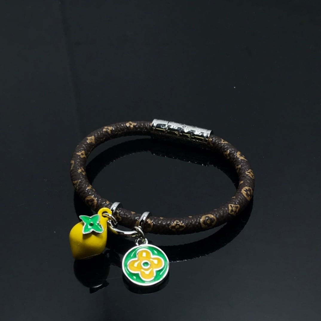 18K Louis Vuitton Hang It Fruits Lemon Bracelet