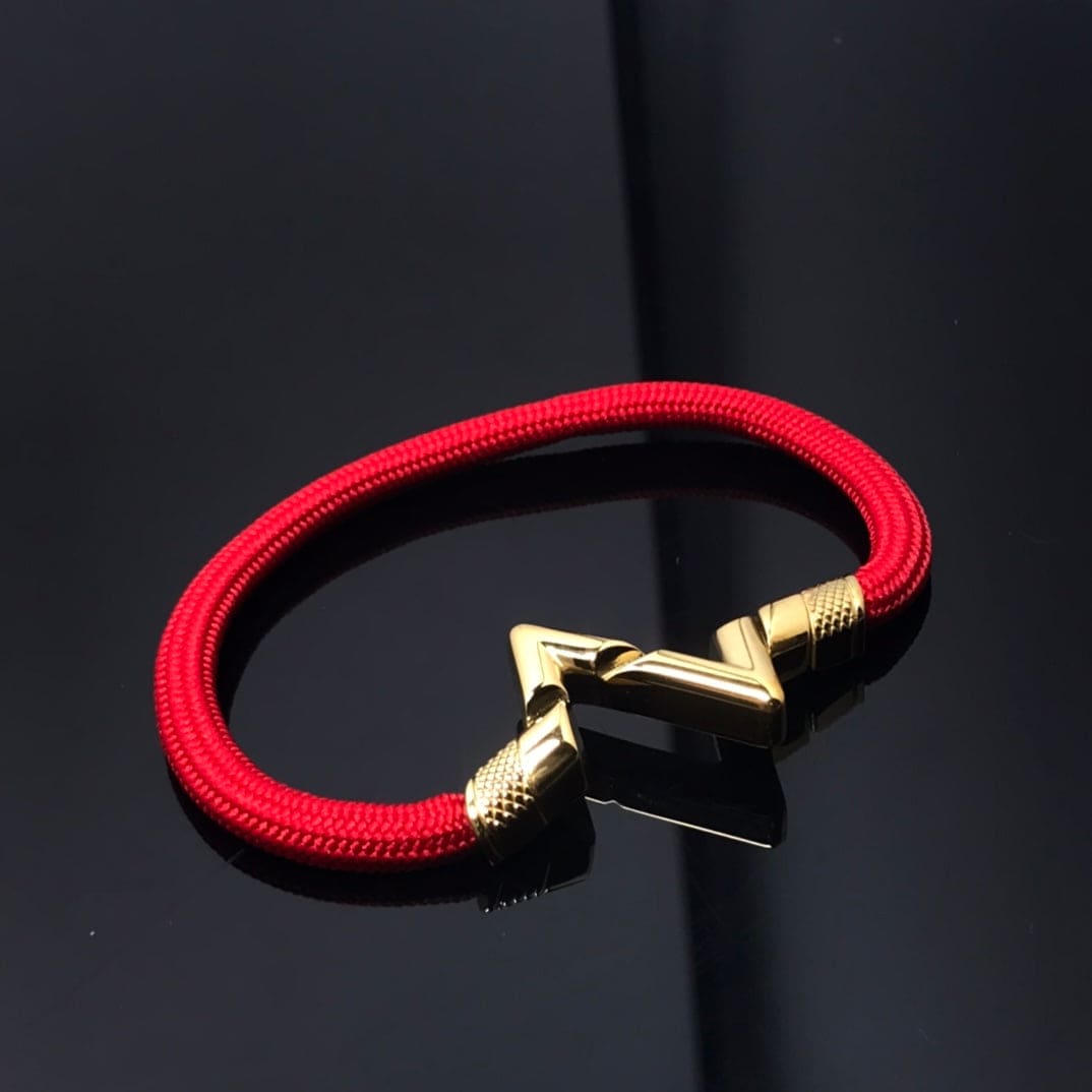 18K Louis Vuitton Volt Upside Down Play Red Bracelet