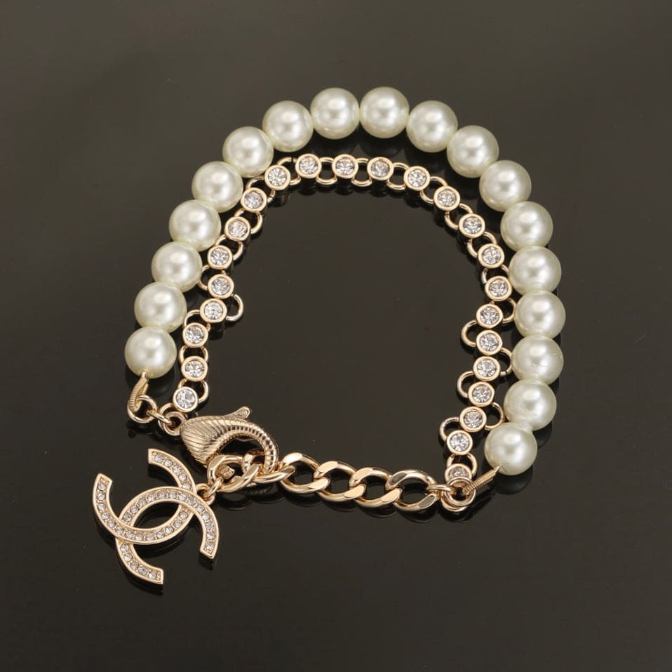 18K Pearls  Chanel Chain Bracelet