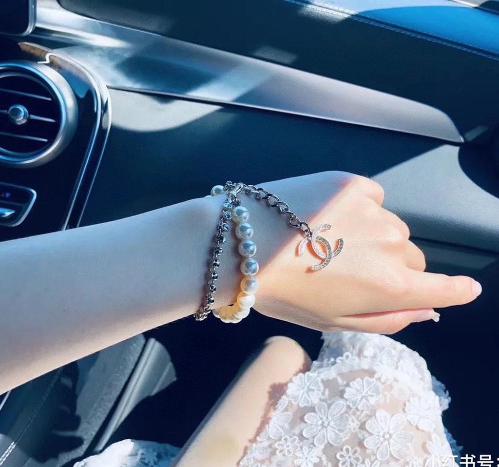 18K Pearls  Chanel Chain Bracelet