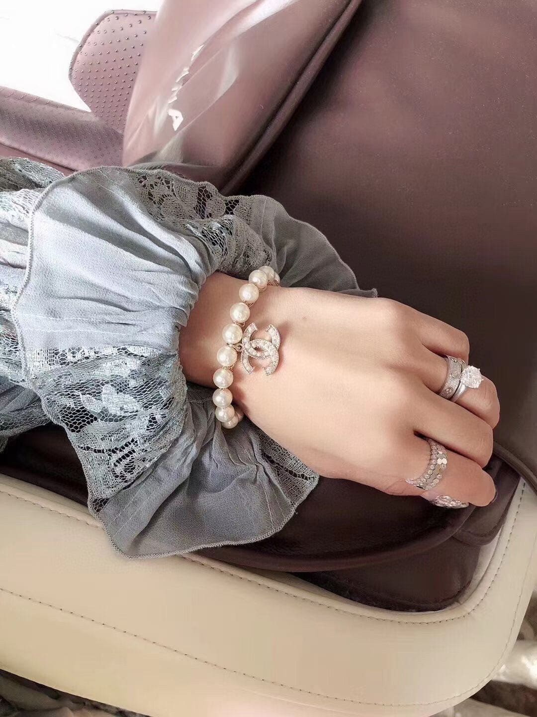 18K Pearls  Chanel Bracelet