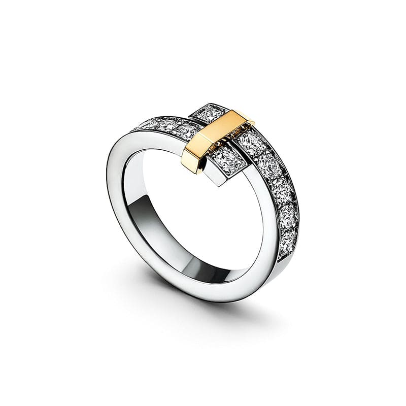 18K Tiffany Edge Bypass Ring