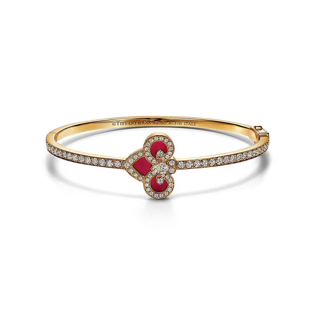 18K Tiffany Fleur De Lis Bracelet
