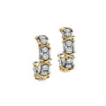 18K Tiffany Schlumberger Twenty Stone Hoop Earrings