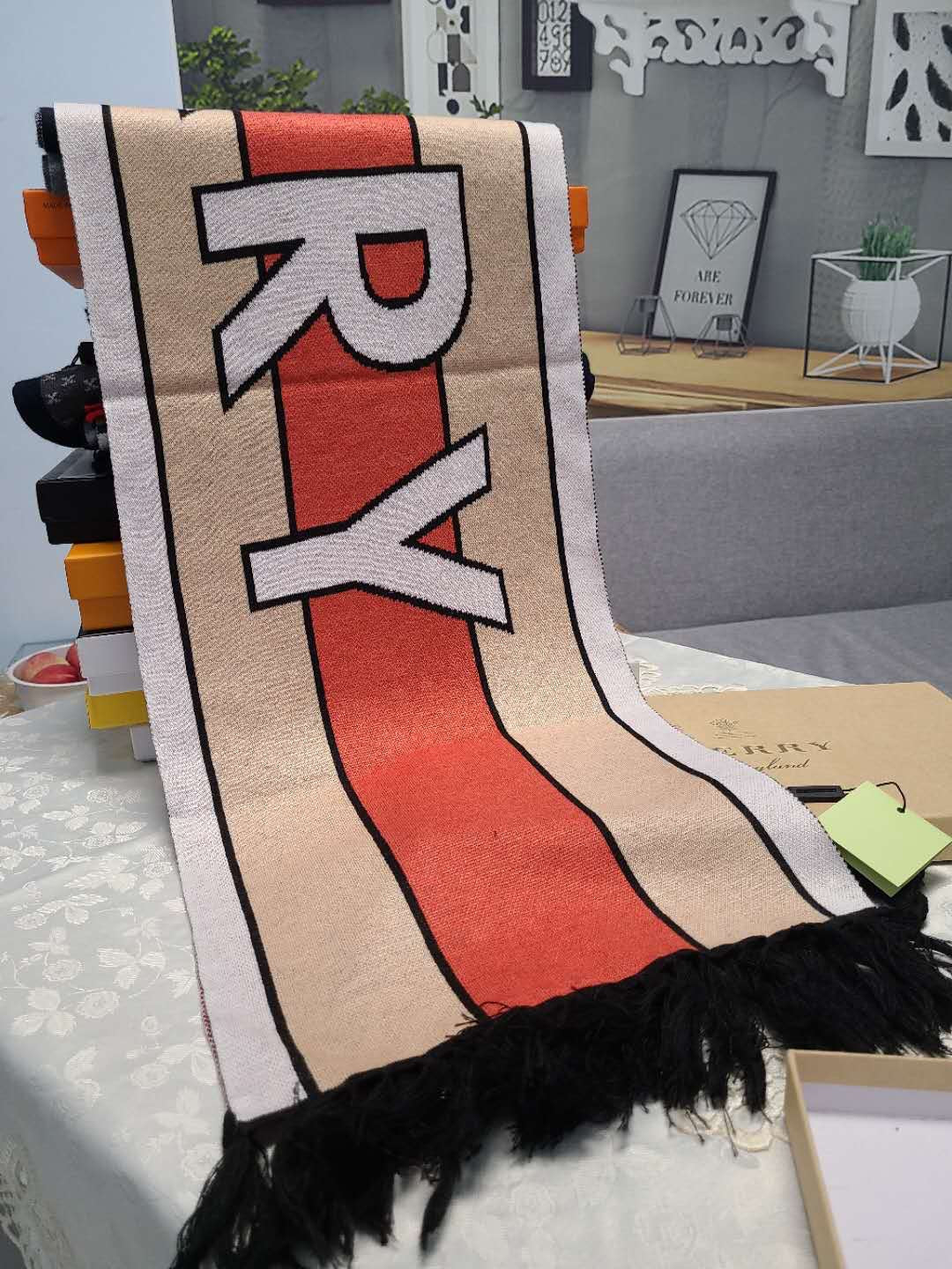BBR SCARF 175 CM IN CASHMERE 484335