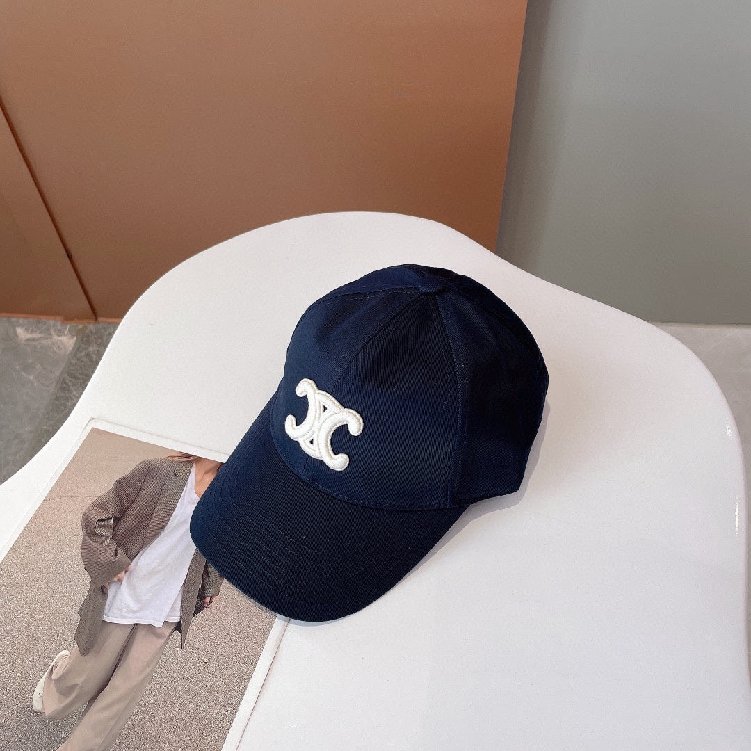 CELINE BASEBALL CAP IN DARK BLUE CANVAS