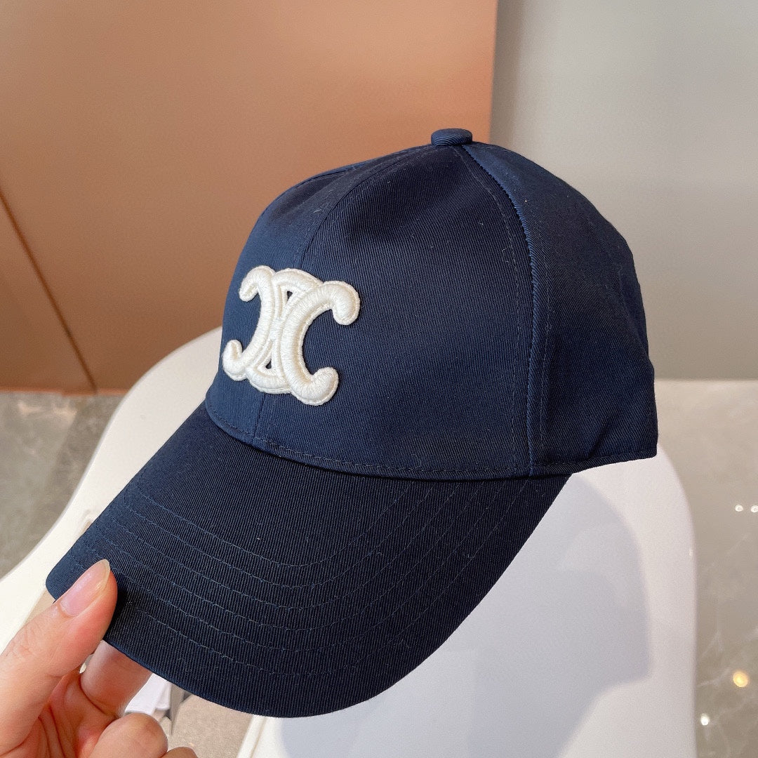 CELINE BASEBALL CAP IN DARK BLUE CANVAS