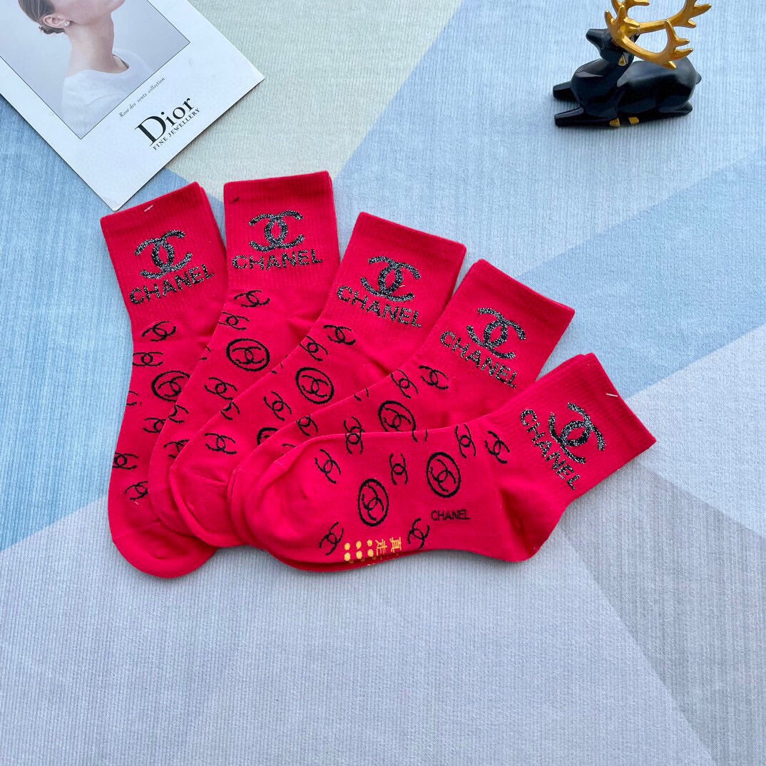 CHANEL LOW-CUT SOCKS 420749 (1 BOX )
