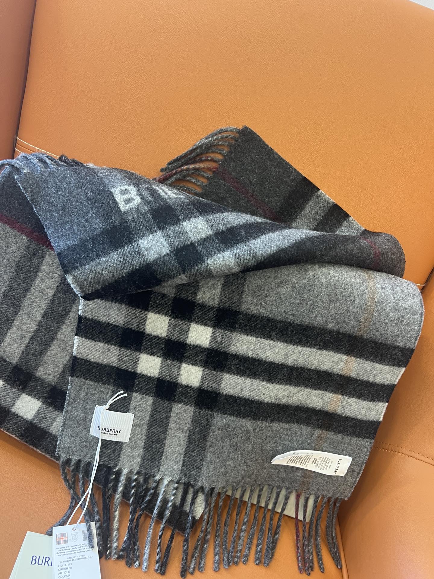 BBR SCARF 168 CM IN CASHMERE 489961