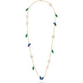 VCA LUCKY SPRING BUTTERFLY 15 FLOWER NECKLACE