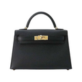 HERMES KELLY II SELLIER BAG - BLACK