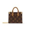 LOUIS VUITTON MICRO BAG ON THE GO PURSE - BROWN/RED